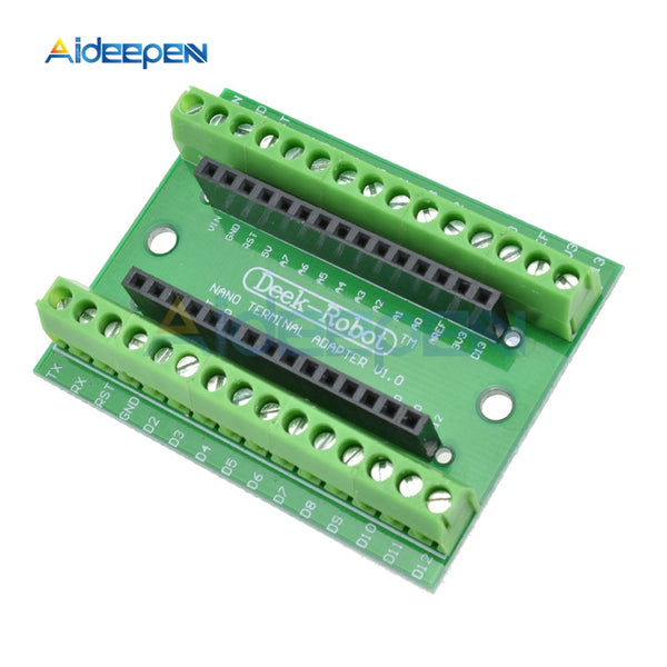 2Pcs NANO V3.0 3.0 Controller Terminal Adapter Expansion Board For Arduino AVR ATMEGA328P NANO IO Shield Simple Extension Plate
