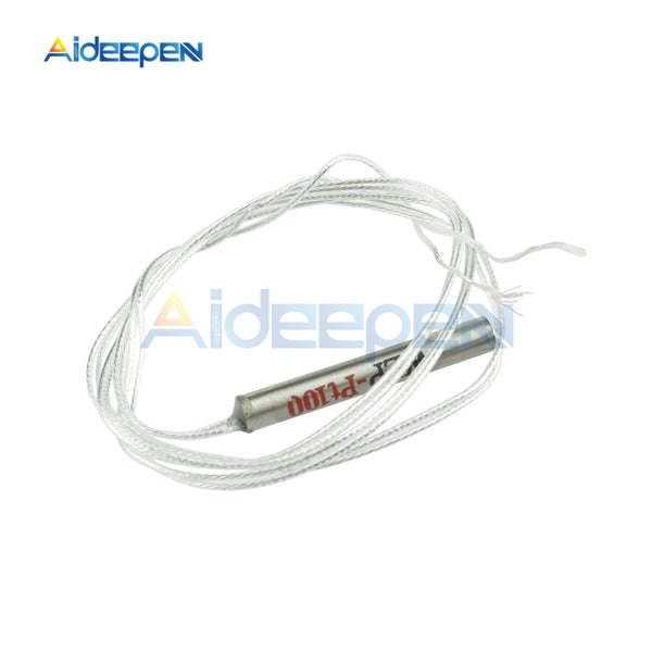 2Pcs PT100 Platinum Resister Temperature Sensor Detector Waterproof Temp Probe  20~450 Celsius