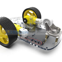 2Wd Car Chassis Diy Kit Motor Smart Robot Speed Encoder Battery Box