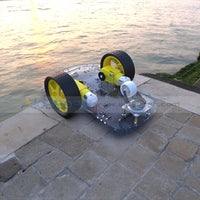 2Wd Car Chassis Diy Kit Motor Smart Robot Speed Encoder Battery Box