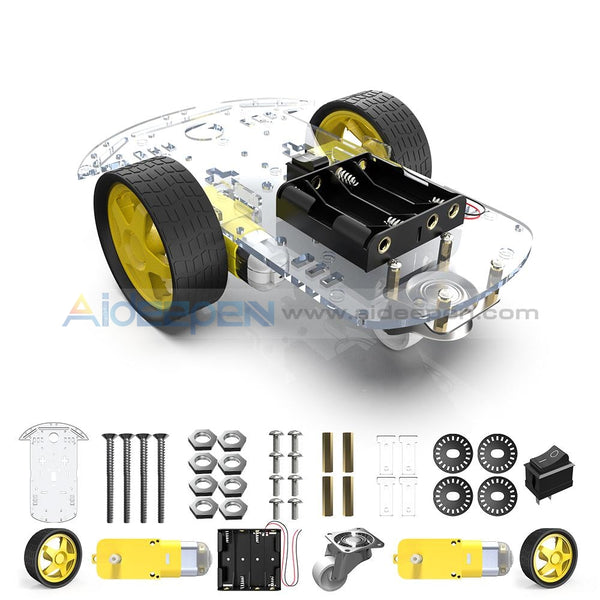 2WD Car Chassis DIY Kit Motor Smart Robot Car – Aideepen