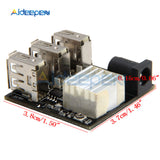 3 USB Mini Charging Module Step Down Power Charger Bank Board DC DC 9V/12V To 5V 8A Step Down Buck Converter For Arduino