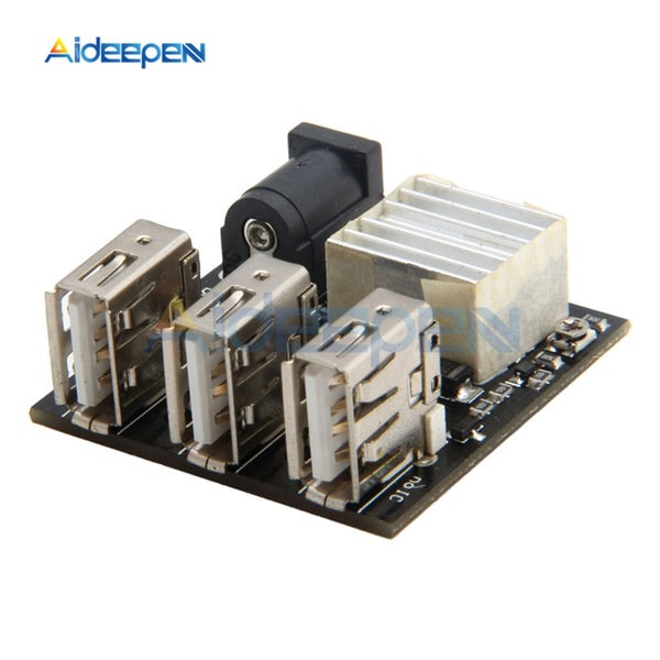 3 USB Mini Charging Module Step Down Power Charger Bank Board DC DC 9V/12V To 5V 8A Step Down Buck Converter For Arduino