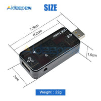 3 bit 3.3 30V USB Current Voltage Charging Detector Mobile Power Current Voltmeter Ammeter Voltage USB Charger Tester