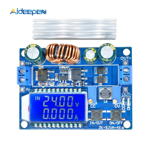 35W 4A DC 5.5 30V to 0.5 30V Digital LCD Display Buck Boost Converter Adjustable Power Supply Module Step Up Down Board Module
