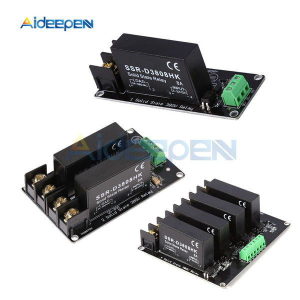 380V 8A 1 2 4 Channel Solid State Relay Module High and Low Level H L Trigger Board SSR D3808HK Switch Controller For Arduino on AliExpress