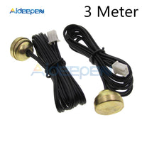 3M Length NTC Thermistor Temperature Sensor Magnet Probe 10 K Black Temperature Measuring Sensor Instrument DIY Tool