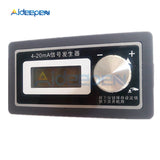 4 20mA 24V LCD Digital Signal Generator DC Adjustable PLC Current Transmitter Tester Two Wire Output Dynamic Test DIY