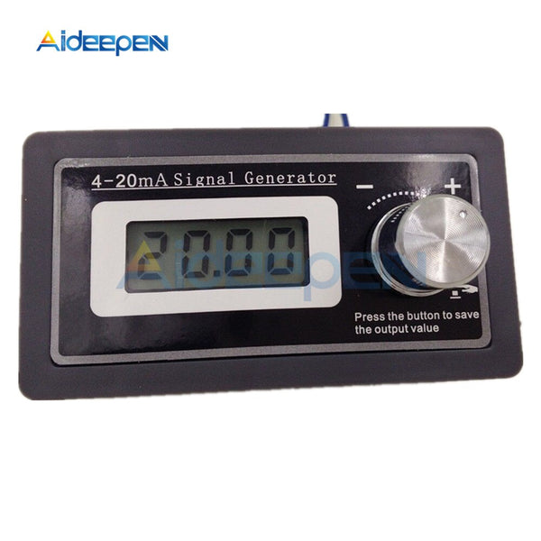 4 20mA 24V LCD Digital Signal Generator DC Adjustable PLC Current Transmitter Tester Two Wire Output Dynamic Test DIY