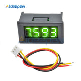 4 Bit 3 Wire 0.36" LED Digital Voltmeter Voltage Meter Gauge Car Motorcycle Volt Tester Detector DC0 100V Capacity Monitor Green