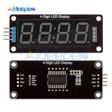 4 Digit LED 0.56" Display Tube Decimal 7 Segments TM1637 Clock Double Dots Module 0.56 inch White Display For Arduino