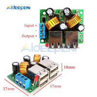 4 Four USB Port A5268 Step Down Power Supply Converter Board Module DC 12V 24V 40V to 5V 5A For MP3/MP4 Phone Car Equipment Tool