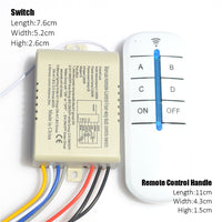 4 Way Wireless Remote Control Switch ON/OFF 220V Lamp Light Digital Wireless Wall Remote Switch Receiver Transmitter on AliExpress