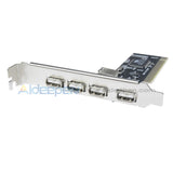 480Mbps 5 Port Usb 2.0 Pci Hub Card Controller Adaptor Module Motor