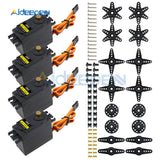 4PCS MG996 MG 996R MG996R Metal Gears Digital RC Servo Motor High Torque Helicopter Car Boat & Torque RC CAR 1/8 DIY