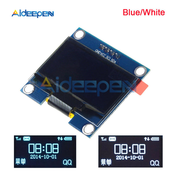 4PIN 1.3" OLED Module White/Blue Screen 128X64 1.3 inch OLED LCD LED Display Module 1.3" IIC I2C Communicate