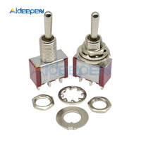 5/10Pcs Miniature Toggle Switch MTS 103 ON OFF ON 3 Pin 125V/6A 250V/3A 3 Position Power Switch