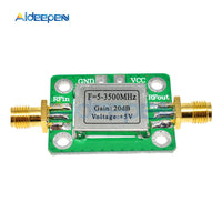 5 3500MHz RF Broadband Signal Amplifier High Gain 20dB Low Noise RF Amplifier Module LNA Board With Shielding Shell