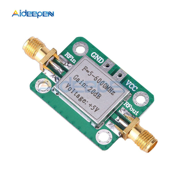 5 6000mhz 6GHz RF Broadband Signal Amplifier Power Amplifier Module Gain 20dB VFH UHF SHF Low Noise