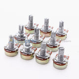 500K Ohm B500K Knurled Shaft Linear Rotary Taper Potentiometer Basic Tools