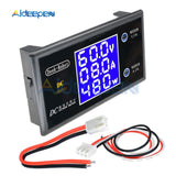 50pcs DC 0 100V 10A LCD Display Digital Voltmeter Ammeter Wattmeter Voltage Current Power Meter Volt Detector Tester 12V 24V