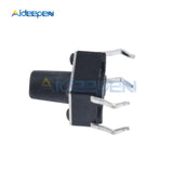50pcs/Lot Tact Switch 4Pin 6*6*8 Micro Tact Push Button Switches DIP For Home DIY