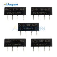 5PCS DC 5V Relay SIP 1A05 Reed Switch Relay DC Resistance 450~550ohm for PAN CHANG Relay 4PIN