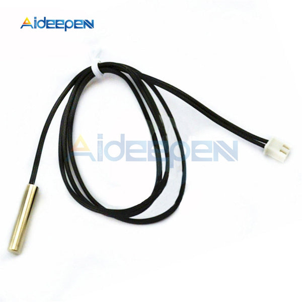 5Pcs 0.3M NTC Thermistor Temperature Sensor 10K 1% 3950 Waterproof Probe Cable Length 30CM