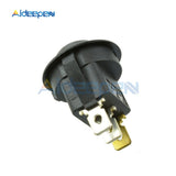 5Pcs 12V LED/Light Round Rocker ON/OFF Switch Cat Eye Switch 3 Pins with Blue Led Lights for Car/Van/Dash/Boat