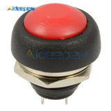 5Pcs 12mm PBS 33B Waterproof Momentary ON OFF Push Button Switch Mini Round Switch 1A 250V