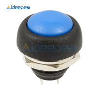 5Pcs 12mm PBS 33B Waterproof Momentary ON OFF Push Button Switch Mini Round Switch 1A 250V