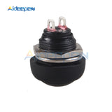 5Pcs 12mm PBS 33B Waterproof Momentary ON OFF Push Button Switch Mini Round Switch 1A 250V