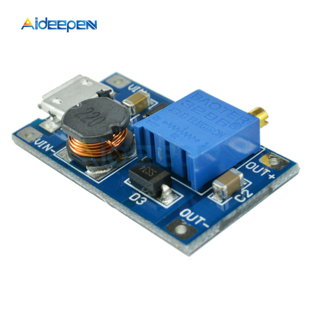 Module Step Up Negative Positive Arduino 5Pcs MT3608 DC DC Adjustable Boost Module 2A Boost Plate Step Up Modul ...