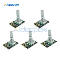 5Pcs Rotary Encoder Module 360 Degrees Brick Sensor Development Board KY 040 With Pins