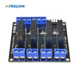 5V 4 CH OMRON SSR G3MB 202P Solid Relay Module with Resistive Fuse For Arduino High Level Trigger Effective on AliExpress