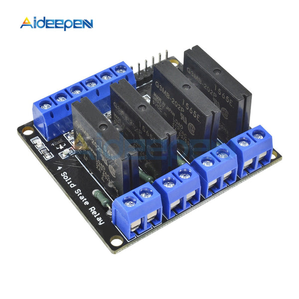 5V 4 CH OMRON SSR G3MB 202P Solid Relay Module with Resistive Fuse For Arduino High Level Trigger Effective on AliExpress