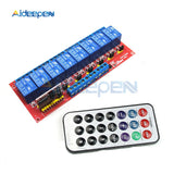 5V 8 Channel Multi function Infrared Remote Control Relay Module Dual Trigger Module Infrared IR Remote Switch 8CH Driving Board