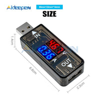 5V Mini Dual Digital Voltmeter Ammeter USB Electrical Power USB Capacity Voltage Tester Current Charger Charging Meter