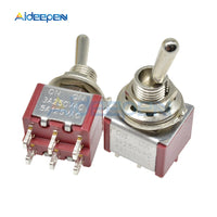 5pcs/10pcs MTS 202 Switch 6A 125V AC 6 Pin ON ON Mini Toggle Switches For Switching Lights Motors MTS 202