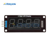 5pcs 4 Digit LED 0.56" Display Tube Decimal 7 Segments TM1637 Clock Double Dots Module 0.56 inch White Display For Arduino