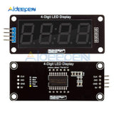 5pcs TM1637 4 Digit 0.56 inch Yellow Digital LED Display Tube Decimal 7 Segments Clock Double Dots Module 30x14mm For Arduino