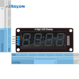 5pcs TM1637 4 Digit LED 0.56 Inch Display LCD Screen Tube 7 Segments Blue Display Clock Double Dots Module For Arduino Board
