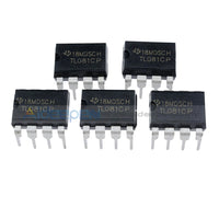 5Pcs Tl081 Tl081Cp Ti Ic Jfet Input Operational Amplifiers Dip-8 Chip