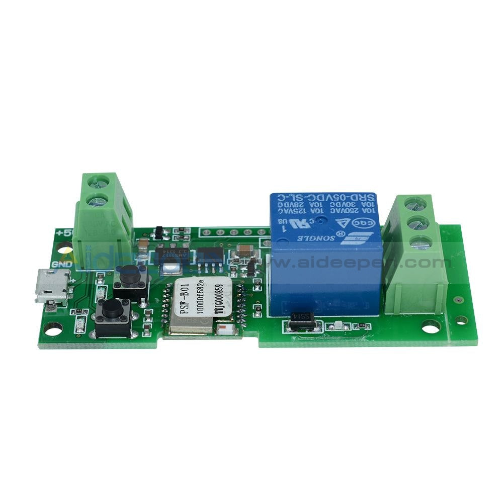 5V Self-lock Smart WiFi Wireless Switch Relay Module DC5V by APP Contr ...