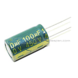 6.3V-450V High Frequency Low Impedance Aluminum Electrolytic Capacitor 450V 100Uf 10Pcs