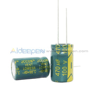 6.3V-450V High Frequency Low Impedance Aluminum Electrolytic Capacitor 100V 470Uf 10Pcs