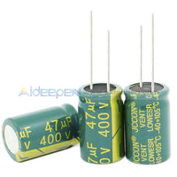 6.3V-450V High Frequency Low Impedance Aluminum Electrolytic Capacitor 400V 47Uf 10Pcs