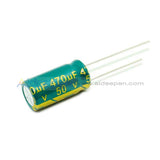 6.3V-450V High Frequency Low Impedance Aluminum Electrolytic Capacitor 50V 470Uf 10Pcs