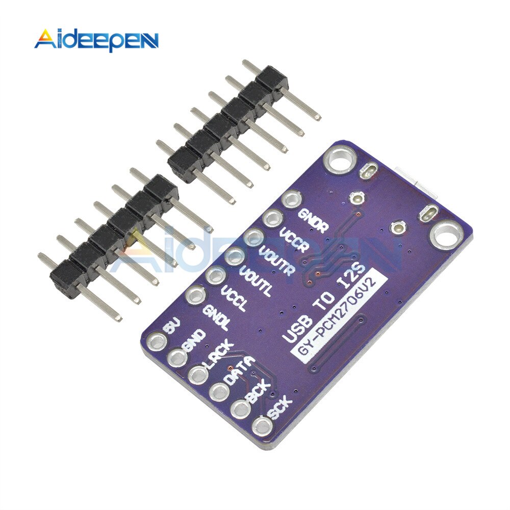 6Pin GY PCM2706 PCM2706 USB TO I2S IIS Module Audio Power Amplifier Bo ...