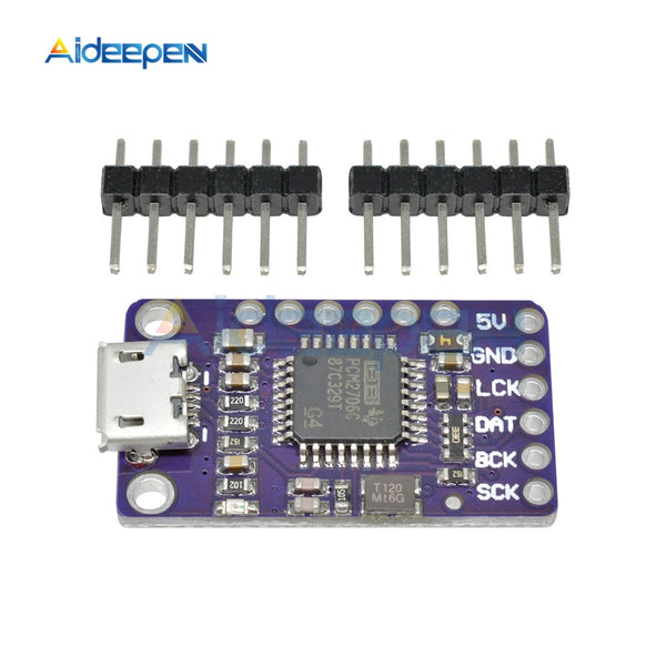 6Pin GY PCM2706 PCM2706 USB TO I2S IIS Module Audio Power Amplifier – Aideepen